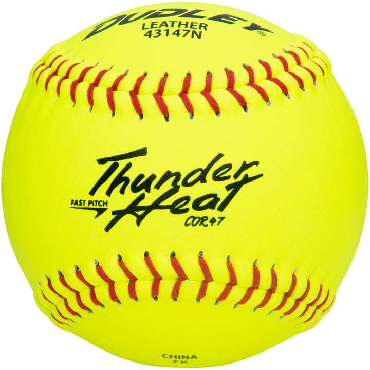 Dudley Thunder Heat 12" 47/375 Leather Fastpitch Softballs: 43147N