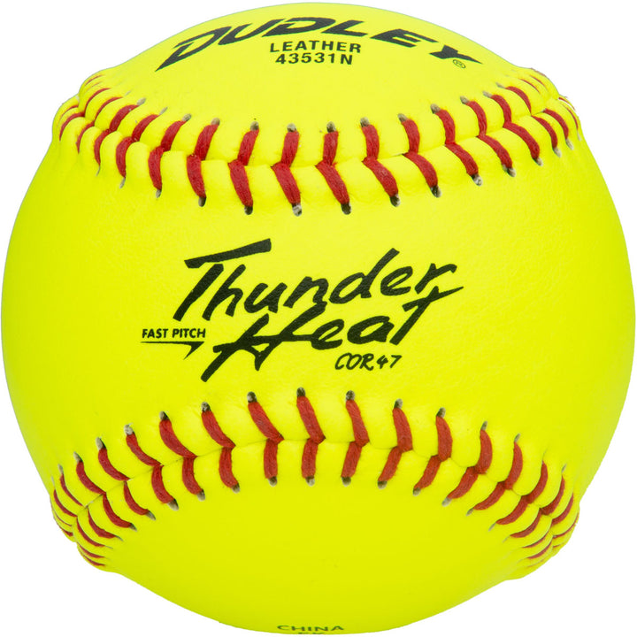 Dudley Thunder Heat 11" 47/375 Leather Fastpitch Softballs: 43531N