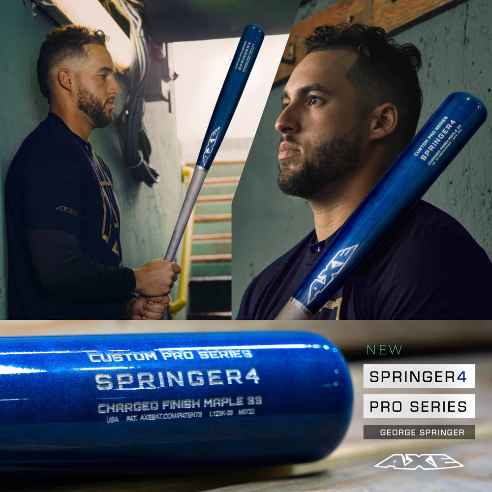 AXE George Springer GS4 SPRINGER4 Custom Pro Maple Wood Baseball Bat: L123K