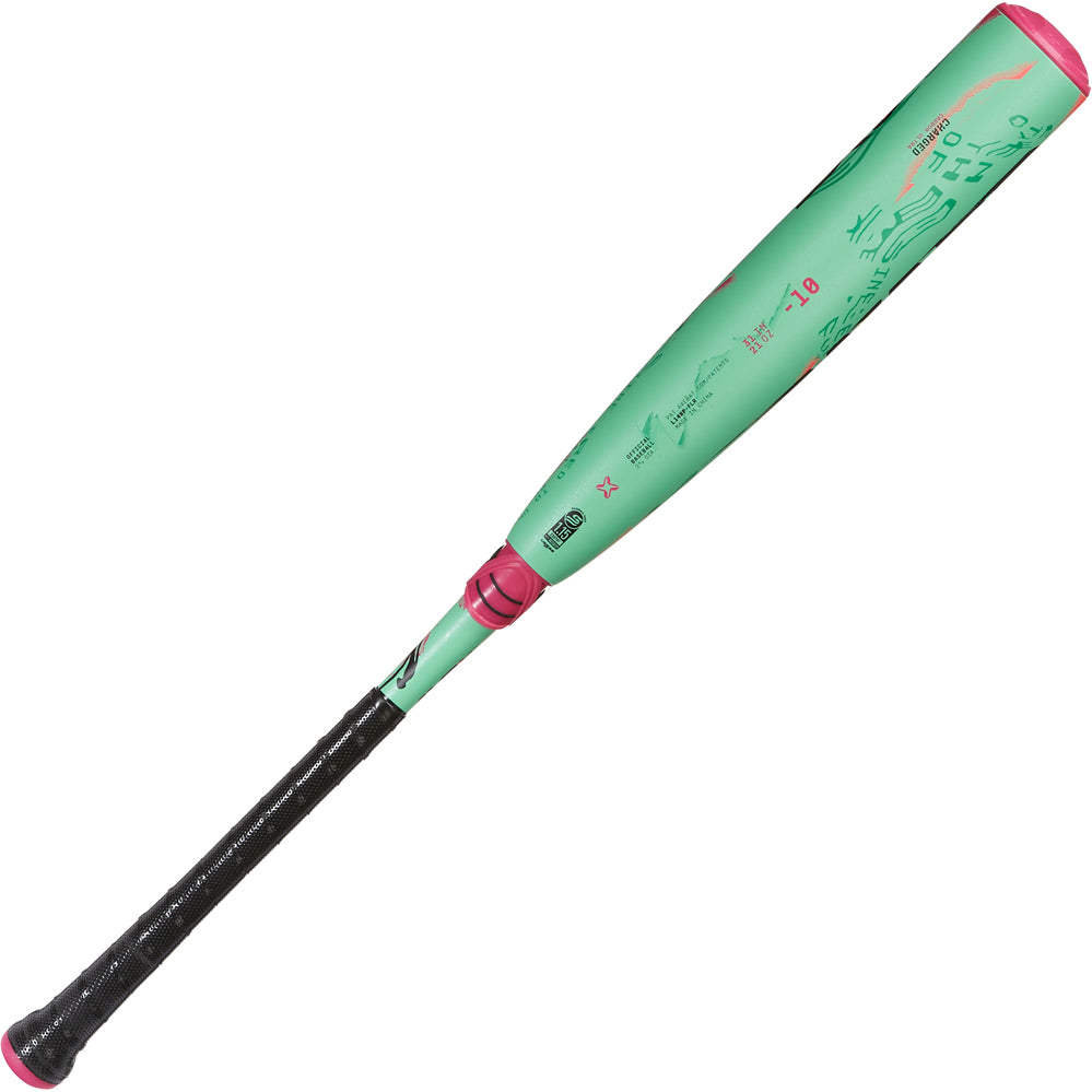 The 2025 AXE Warp (-10) 2 3/4" USSSA Baseball Bat (L148P-FLR) by AXE offers a balanced swing and power, ideal for players on the field.