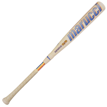 The 2026 Marucci CATX RCKLESS Rewind Hybrid (-3) BBCOR Baseball Bat features a beige barrel with blue Marucci branding, "REWIND 33/30" markings, a wrapped grip, and a classic design built for powerful swings.