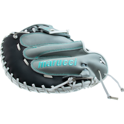 A Marucci Palmetto 240C2 34" Fastpitch Catcher's Mitt (MFG3PL240C2FP-GY) from Marucci is shown on a clean white background.