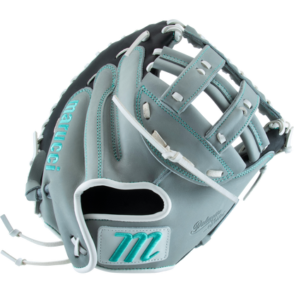 The Marucci Palmetto 240C2 34" Fastpitch Catcher's Mitt (MFG3PL240C2FP-GY) by Marucci is shown against a white background.