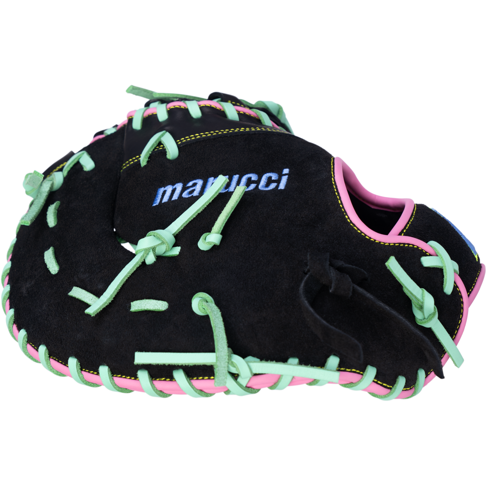 Marucci Oxbow 38S1 12.75" Baseball First Base Mitt: MFG4OX38S1-BK/RO