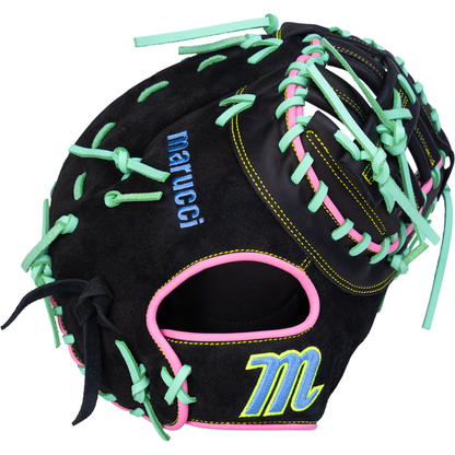 Marucci Oxbow 38S1 12.75" Baseball First Base Mitt: MFG4OX38S1-BK/RO