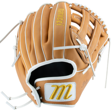The Marucci Oxbow 47A3FP 12.5" Fastpitch Glove (MFGOX47A3FP-TF) features durable full-grain cowhide leather and a bold Marucci logo.