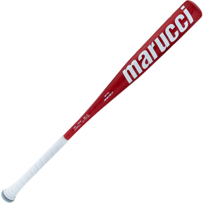 A 2025 Marucci CATX2 (-5) 2 5/8" USA Baseball Bat (MSBCX25USA) in red with a white grip and bold white Marucci branding on the barrel, displayed against a plain white background.