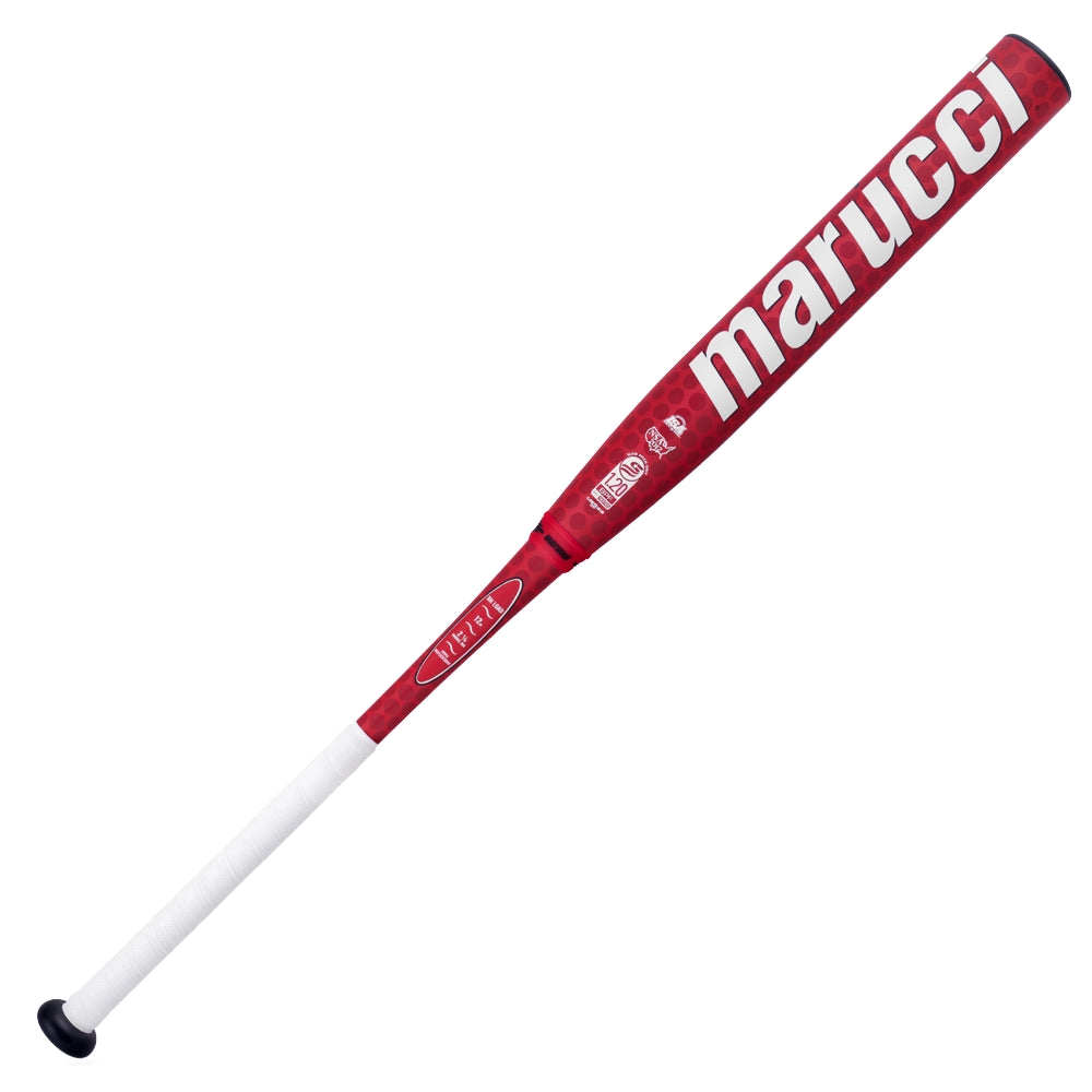The 2025 Marucci Chocolate Crush 12" BH Load NSA USSSA Slowpitch Softball Bat (MSPCCR2BHU) is shown diagonally on a plain white background, featuring the Marucci brand name in large white letters along the barrel.