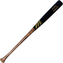 The Marucci Bringer of Rain Josh Donaldson Pro Exclusive Maple Wood Bat (MVE4BOR-FL/BK) features a natural brown handle, glossy black barrel, and gold branding—perfect for power hitters seeking elite performance.