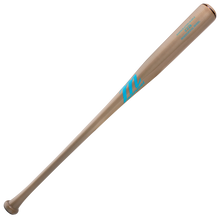 A smoke-colored Marucci CU26 Pro Model Maple Wood Bat (MVE4CU26) with a blue M logo and balanced design, plus extra blue text near the barrel, shown on a plain white background.