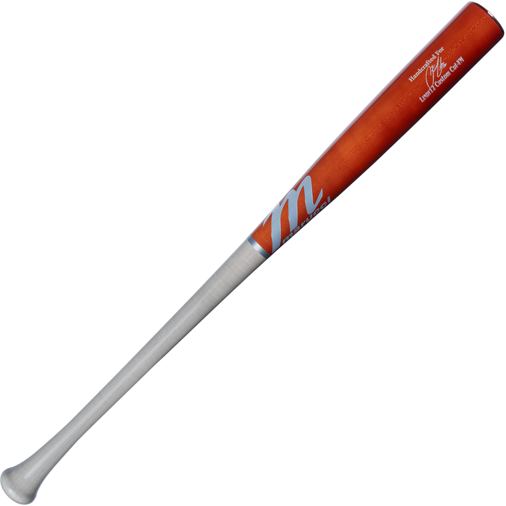 The Marucci LINDY12 Youth Pro Exclusive Maple Wood Bat (MYVE4LINDY12) is shown against a clean white background.