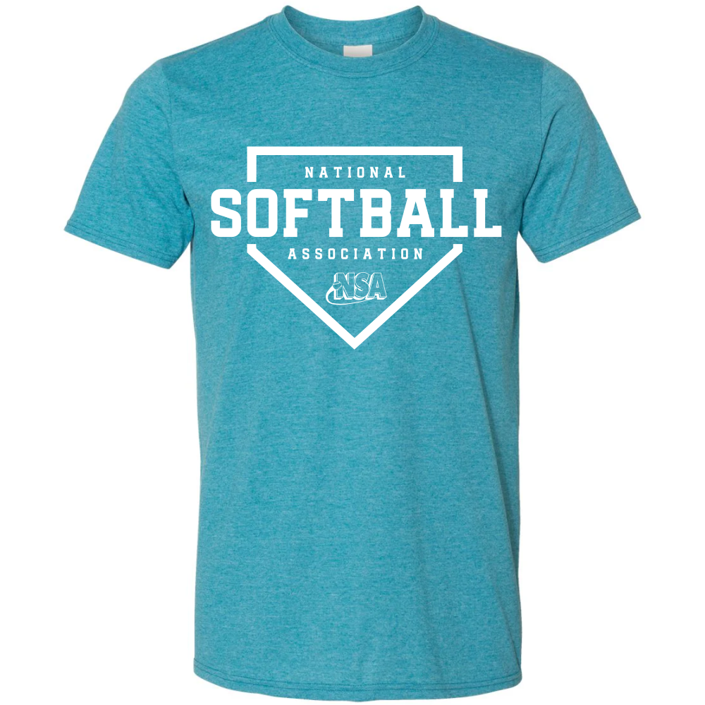National Softball Association NSA Home Plate Short Sleeve Shirt