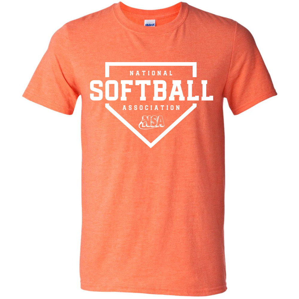National Softball Association NSA Home Plate Short Sleeve Shirt
