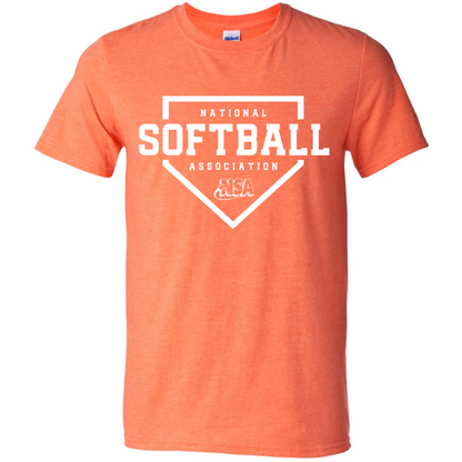 National Softball Association NSA Home Plate Short Sleeve Shirt