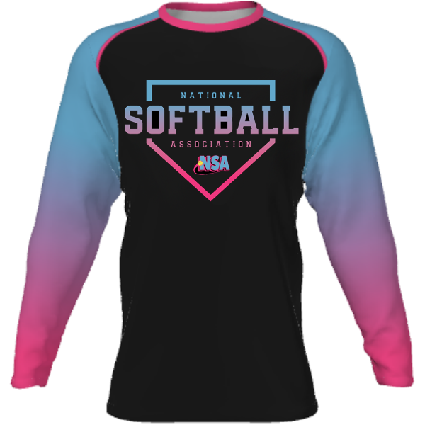 National Softball Association NSA Vice Sublimated Long Sleeve Shirt