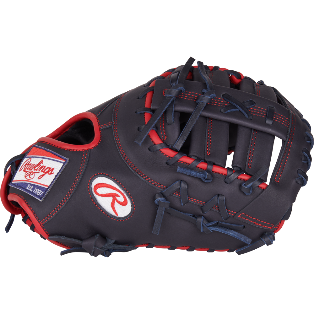 A Rawlings NXT 12.25" Baseball First Base Mitt (NXTDCTU-10N) is displayed on a white background—ideal for players wanting a dependable first base glove from Rawlings.