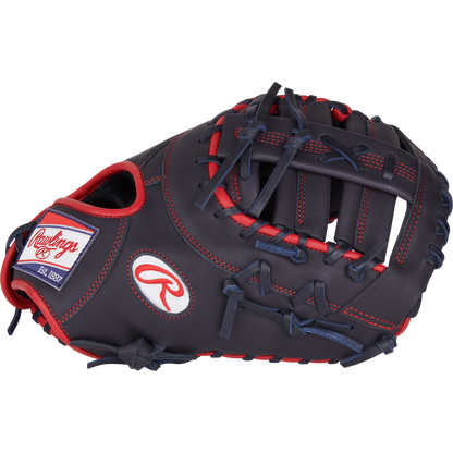 A Rawlings NXT 12.25" Baseball First Base Mitt (NXTDCTU-10N) is displayed on a white background—ideal for players wanting a dependable first base glove from Rawlings.