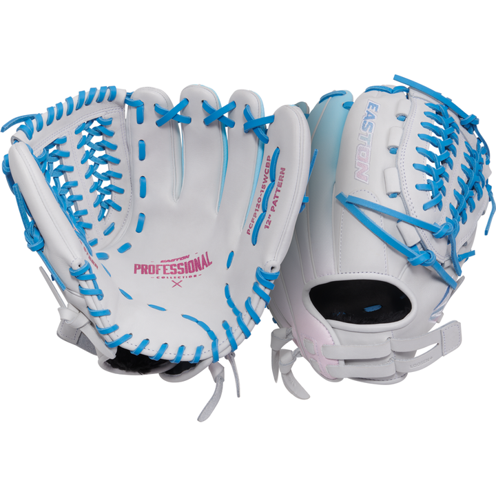 Easton Professional Collection Color Splash 12" Fastpitch Softball Glove: PCFP120-15WCBP