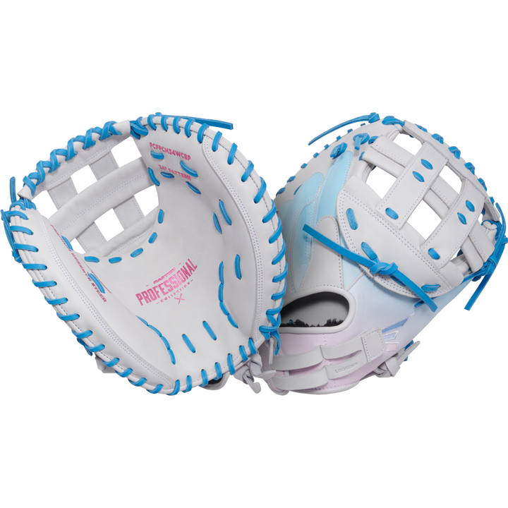 Easton Professional Collection Color Splash 34" Fastpitch Catcher's Mitt: PCFPCM34WCBP