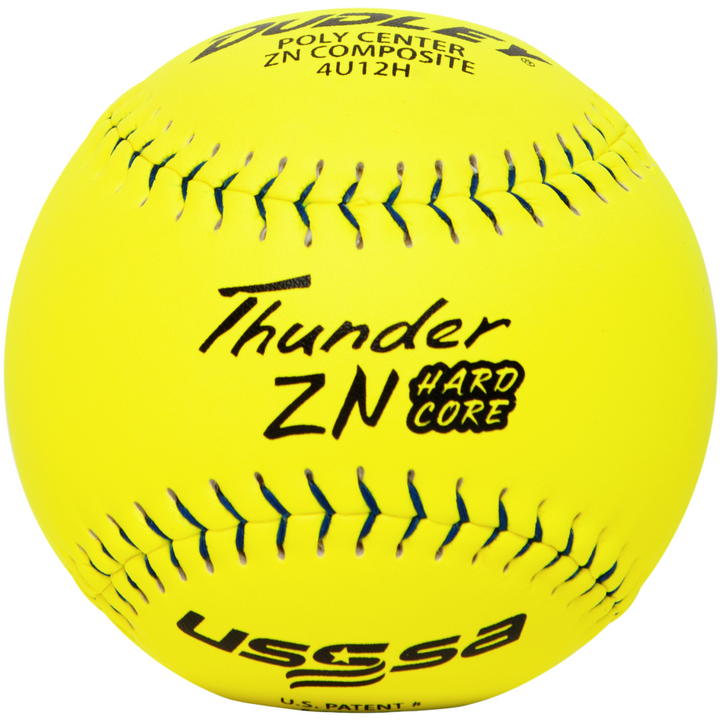 Dudley USSSA Thunder ZN Hard Core PRO M 12" 44/375 Composite Slowpitch Softballs: 4U12H