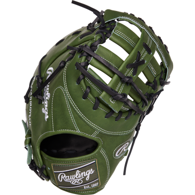 Rawlings Heart of the Hide 13" Military Green Baseball First Base Mitt: PRODCTMG