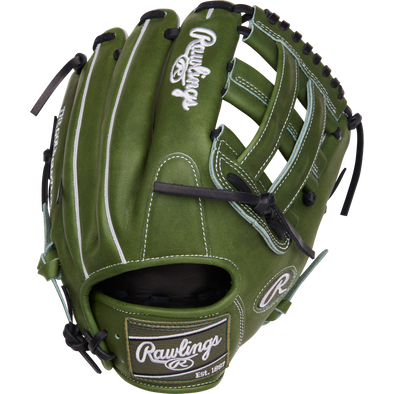 Rawlings Heart of the Hide 12.25" Military Green Baseball Glove: PROKB17MG
