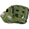 Rawlings Heart of the Hide 12.25" Military Green Baseball Glove: PROKB17MG