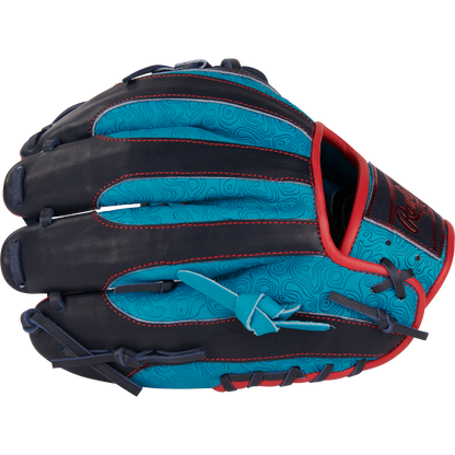 A Rawlings Heart of the Hide 11.5" Color Sync Baseball Glove (PROR204-2TE) is shown against a white background.