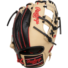 The Rawlings Heart of the Hide 11.5" Baseball Glove (RPROR204-32C) features red and black stitching, making it a great infield glove.