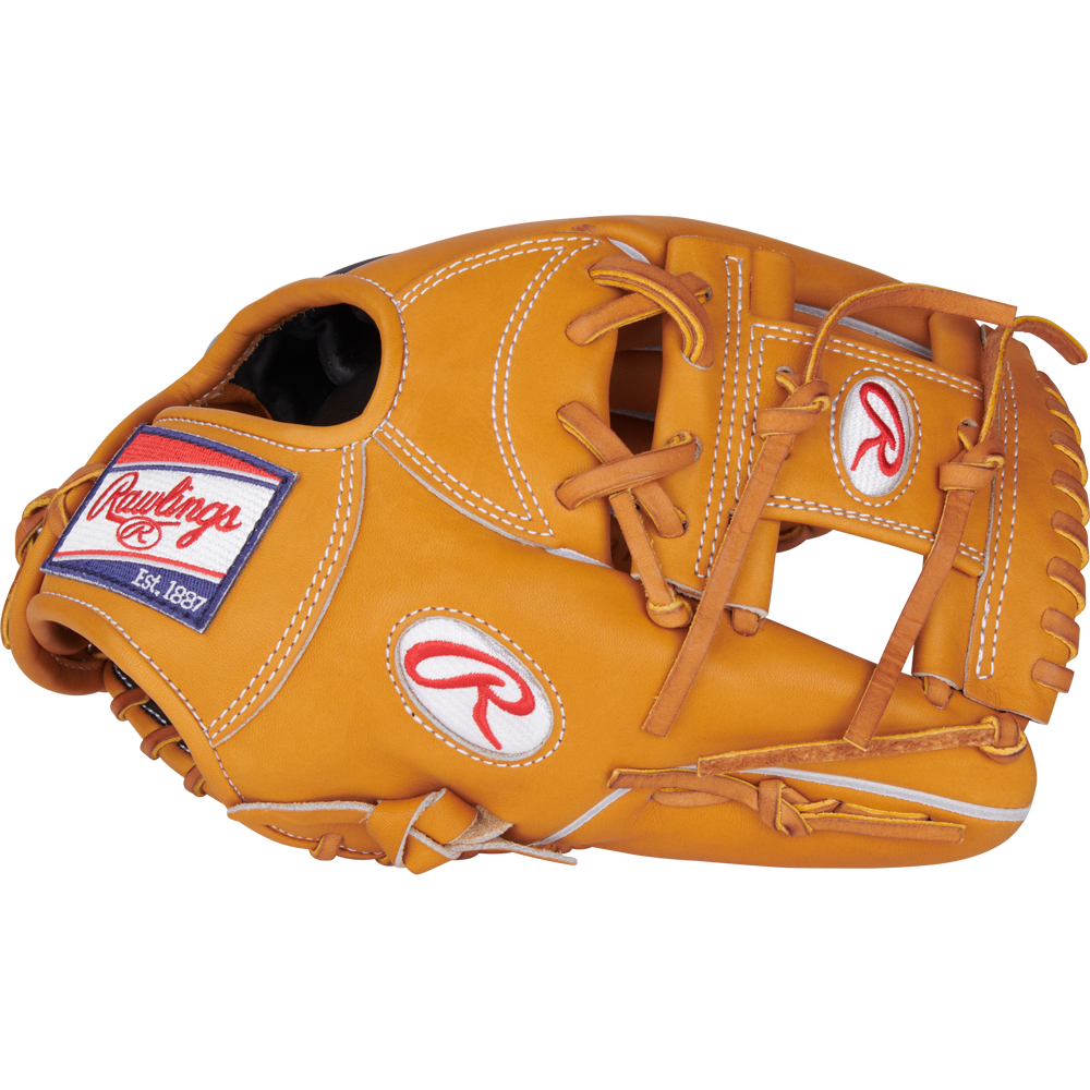 A Rawlings Heart of the Hide 11.5" Baseball Glove (PRORNP4-2TN) rests on a white background.