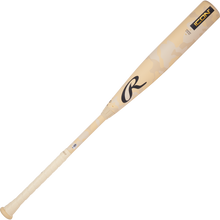 A 2025 Rawlings Icon (-3) BBCOR Baseball Bat: RB5I3 (DEMO) in beige with a white grip, featuring the Rawlings logo and "ICON" near the barrel, is displayed on a plain white background.