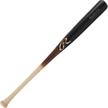 The Rawlings Big Stick Elite Birch Wood Baseball Bat (RBSBI13) features a natural light handle, dark brown midsection, and glossy black barrel with gold lettering and logo.
