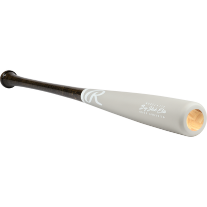 The Rawlings Big Stick Elite -3 Wood Composite Baseball Bat (RBSC110) features a white handle and durable maple bamboo construction.