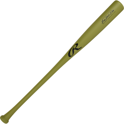 A green Rawlings Big Stick Elite -3 Wood Composite Baseball Bat (RBSC243) with a black R logo and black barrel text is displayed on a plain white background.