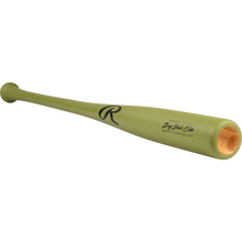 A Rawlings Big Stick Elite -3 Wood Composite Baseball Bat (RBSC243) with a green maple bamboo barrel, black R logo, and "Rawlings Big Stick Elite Wood Composite" text, displayed on a white background.