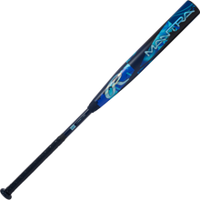 Perfect your swing with the 2026 Rawlings Mantra (-9) Fastpitch Softball Bat: RFP6M9, featuring IN/Tense Carbon Composite, a black grip, blue and black design, and bold MANTRA lettering on the barrel.