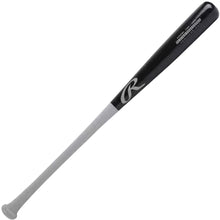 A black and silver Rawlings Player Preferred Youth Ash Wood Baseball Bat (RPA162Y) featuring a large “R” logo and a label near the barrel, isolated on a white background.
