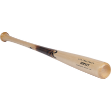 The Rawlings Pro Preferred Youth Maple Wood Baseball Bat (RPPMMM13Y) is a light-colored maple bat with black branding, tapered barrel, flared knob, and MM13 pattern, shown angled on a white background.