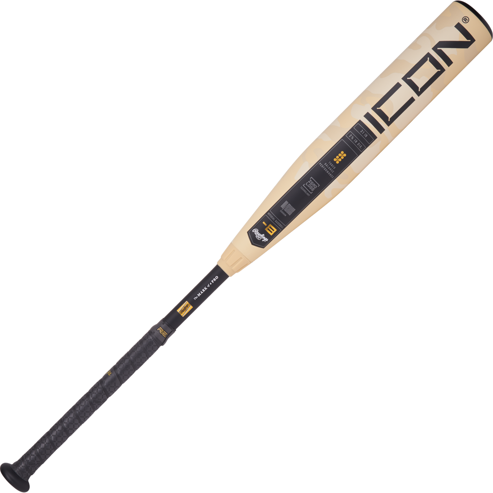 The 2025 Rawlings ICON (-8) 2 5/8" USA Baseball Bat (RUS5I8) is a top youth baseball bat, featuring a black handle and excellent performance for young players.
