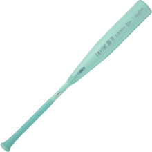 The 2026 Rawlings Icon (-10) 2 3/4" USSSA Baseball Bat: RUT6I10 (DEMO) features a teal design, textured grip handle, and carbon composite construction, displayed against a plain white background.