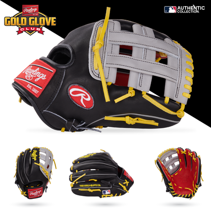 The Rawlings Heart of the Hide 12.25" Baseball Glove (PROKB17SB, RGGC August 2024) is shown on a white background.
