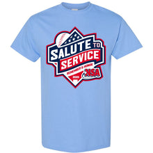 Show your pride with the DSG Apparel 2025 NSA Salute to Service Fastpitch Tournament T-Shirt, featuring a patriotic baseball graphic. Pre-order now to honor and remember at NSA 2025!.