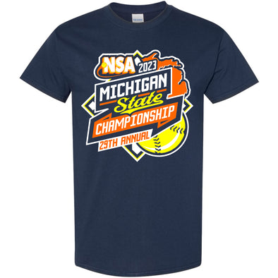 2023 NSA Michigan State Championships Fastpitch Tournament T-Shirt