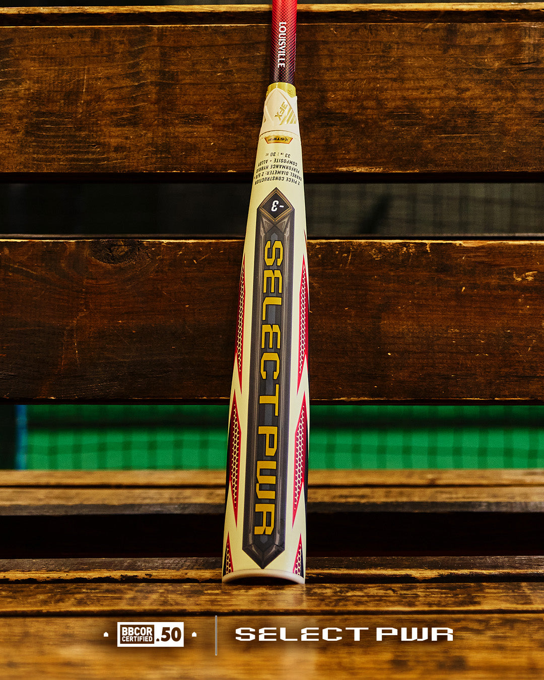2027 Louisville Slugger Select PWR (-3) BBCOR Baseball Bat: WBL4247010