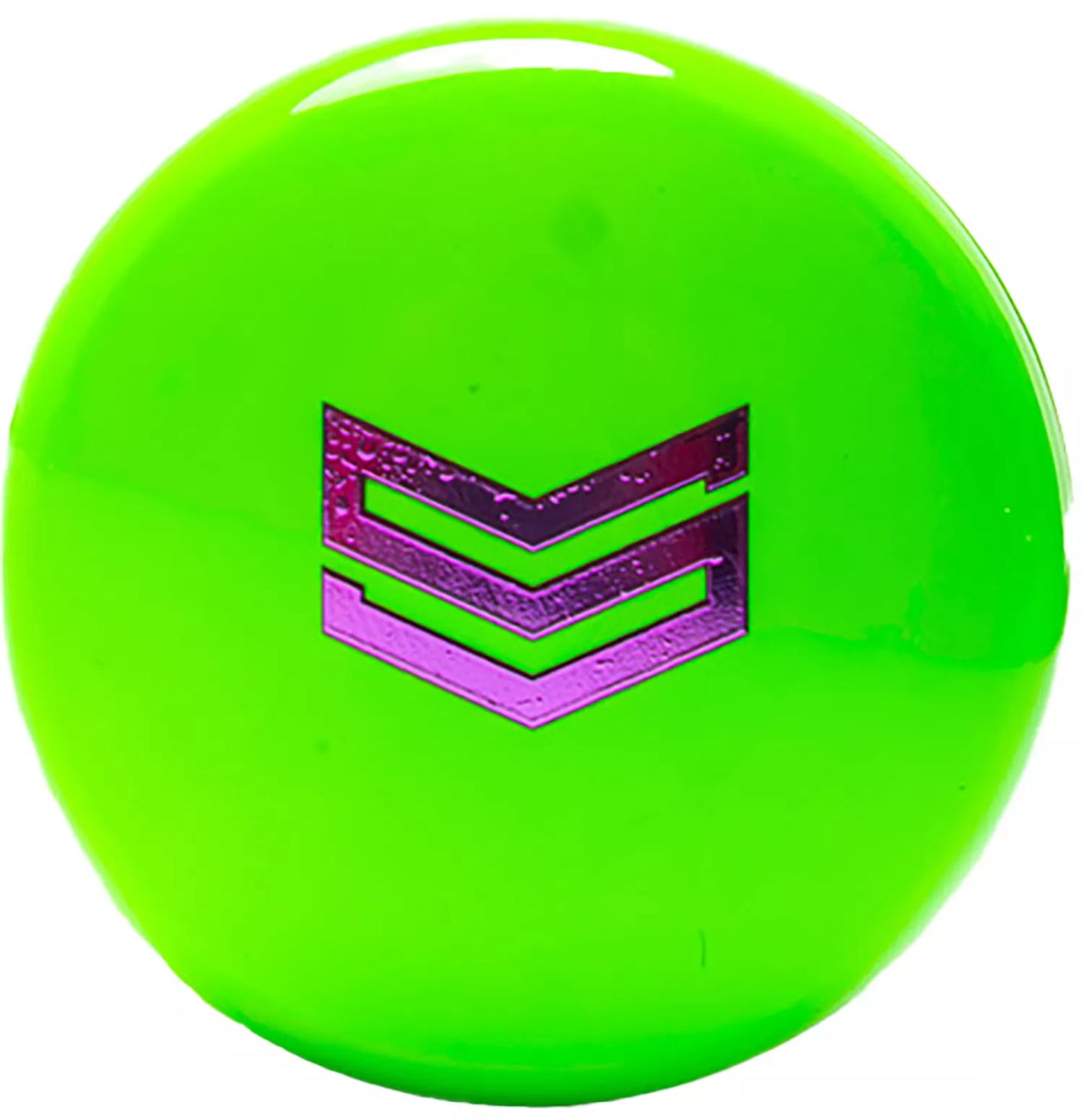 The 2026 Soldier Tank2 (-3) BBCOR Baseball Bat by Soldier Sports features a metallic purple chevron logo on bright neon green, inspired by power alloy technology, shown against a plain white background.