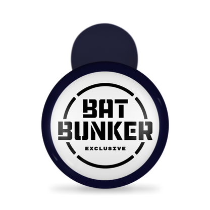 A round pop socket with a dark border and "BAT BUNKER EXCLUSIVE" in bold on white, perfect for fans or collectors of the Marucci Detroit Tigers Mini MLB Souvenir Bat (MMLBMMDET). Brand: Marucci.