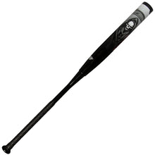 A 2025 Dudley Undertaker 12" Endloaded NSA USSSA Slowpitch Softball Bat (UNDERE) in black, featuring a textured grip and barrel graphic, endloaded for power, by Dudley; shown on a white background.