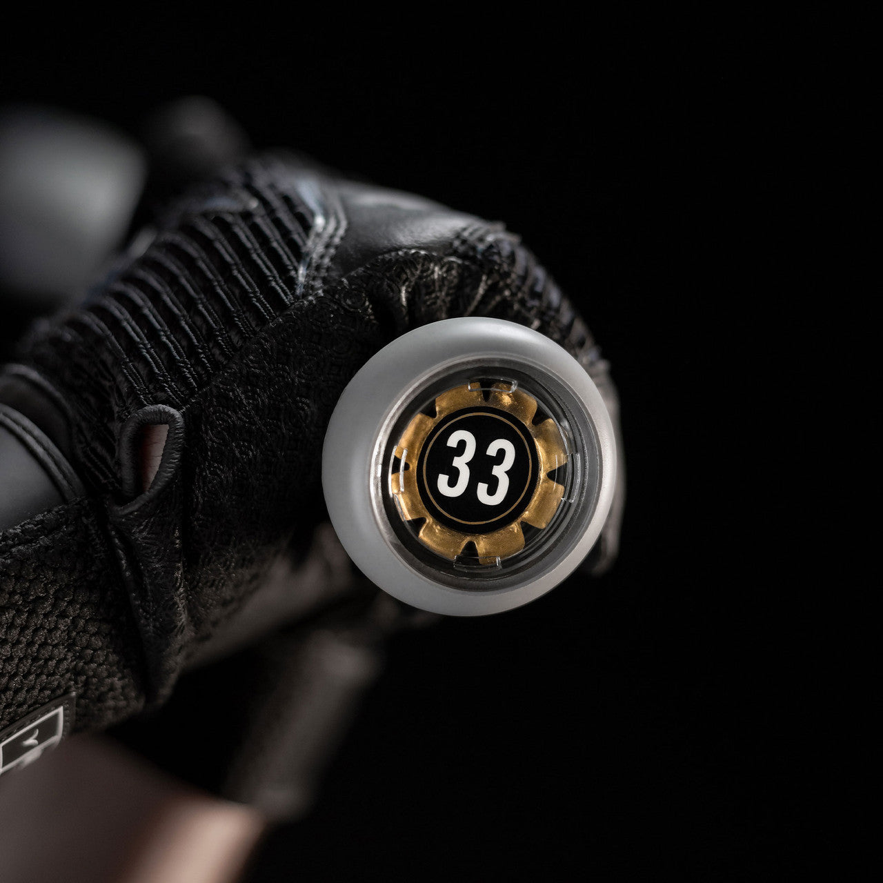 A close-up of the 2024 Victus Vandal Lev3 (-3) BBCOR Baseball Bat: VCBV3 (USED) by Victus, designed for optimal swing speed.