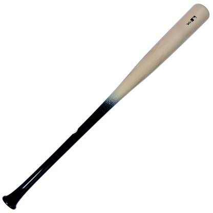 Victus TATIS23 Fernando Tatis Pro Reserve Birch Wood Bat with a natural-colored barrel and a black handle that transitions with a speckled pattern.