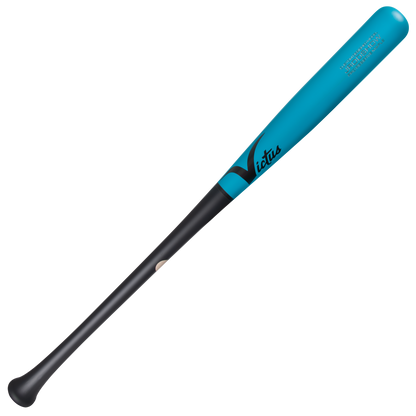 Victus Julio Rodriguez JRODSHOW Pro Reserve Maple Wood Bat (VRWMJROD) with a black handle and a bright blue barrel featuring a black logo.